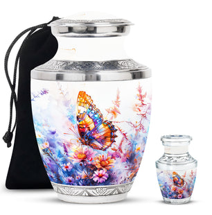 Butterfly  Large urn & 1 Small Urn