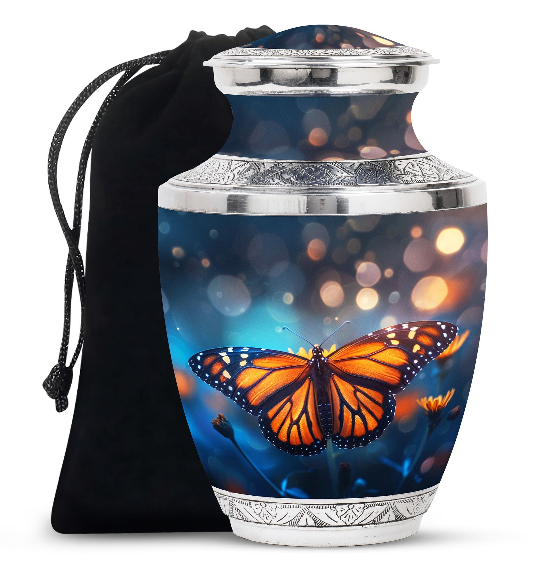 Butterfly  Large Urn 10 Inch