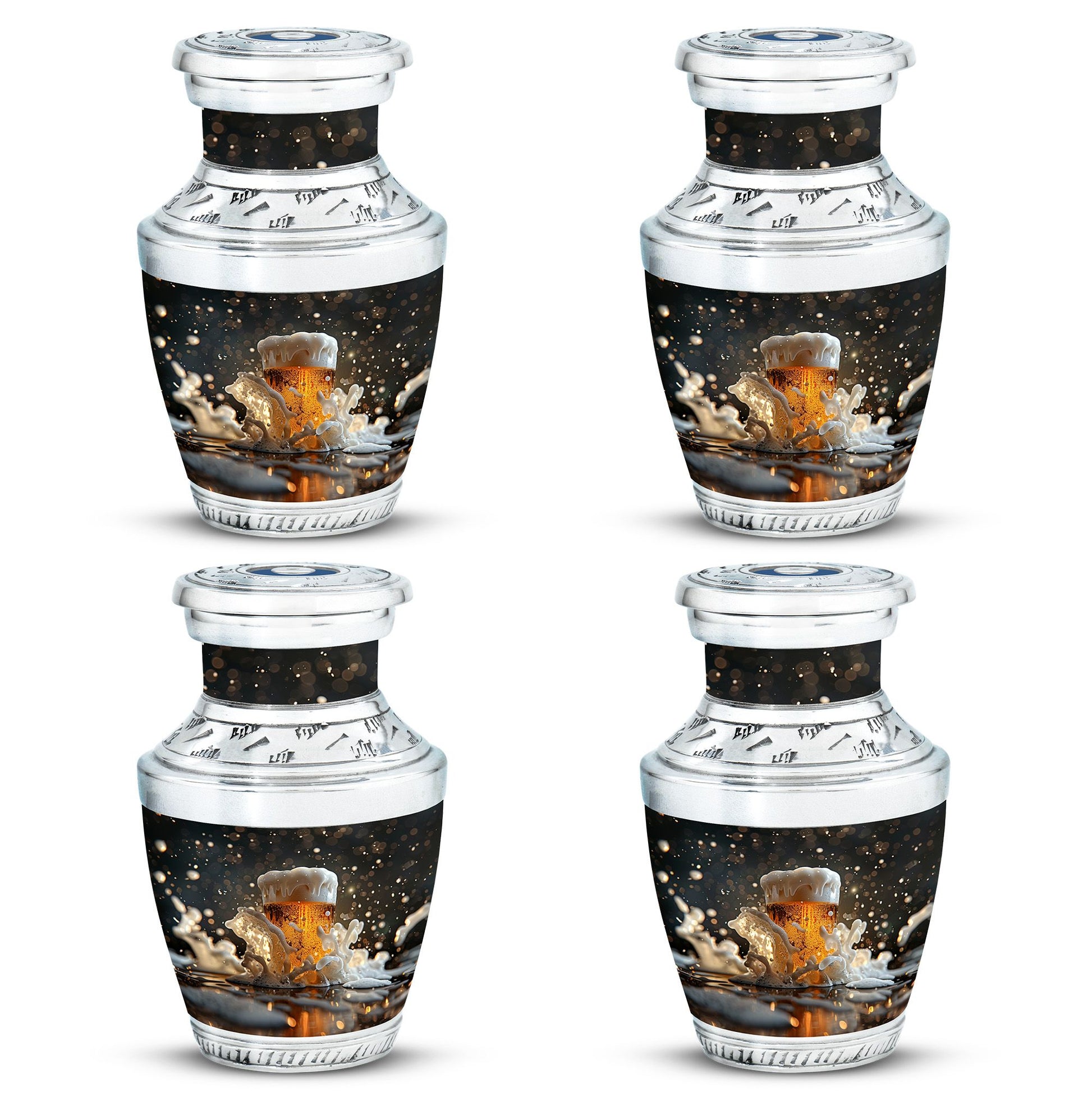 Beer  Small Urn Set of 4 Combo