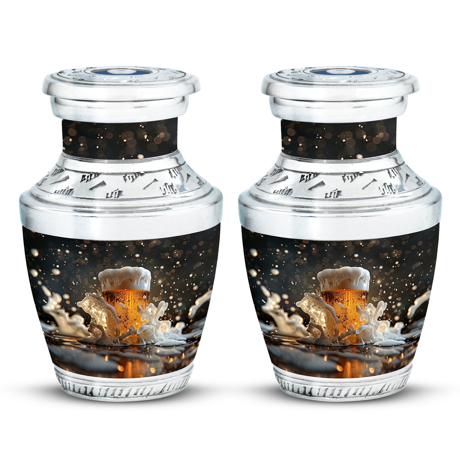 Beer  Small Urn Set of 2 Combo