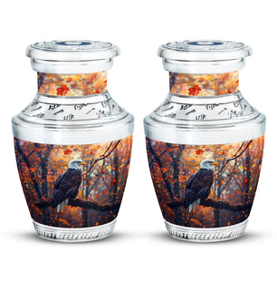 Eagle  Small Urn Set of 2 Combo