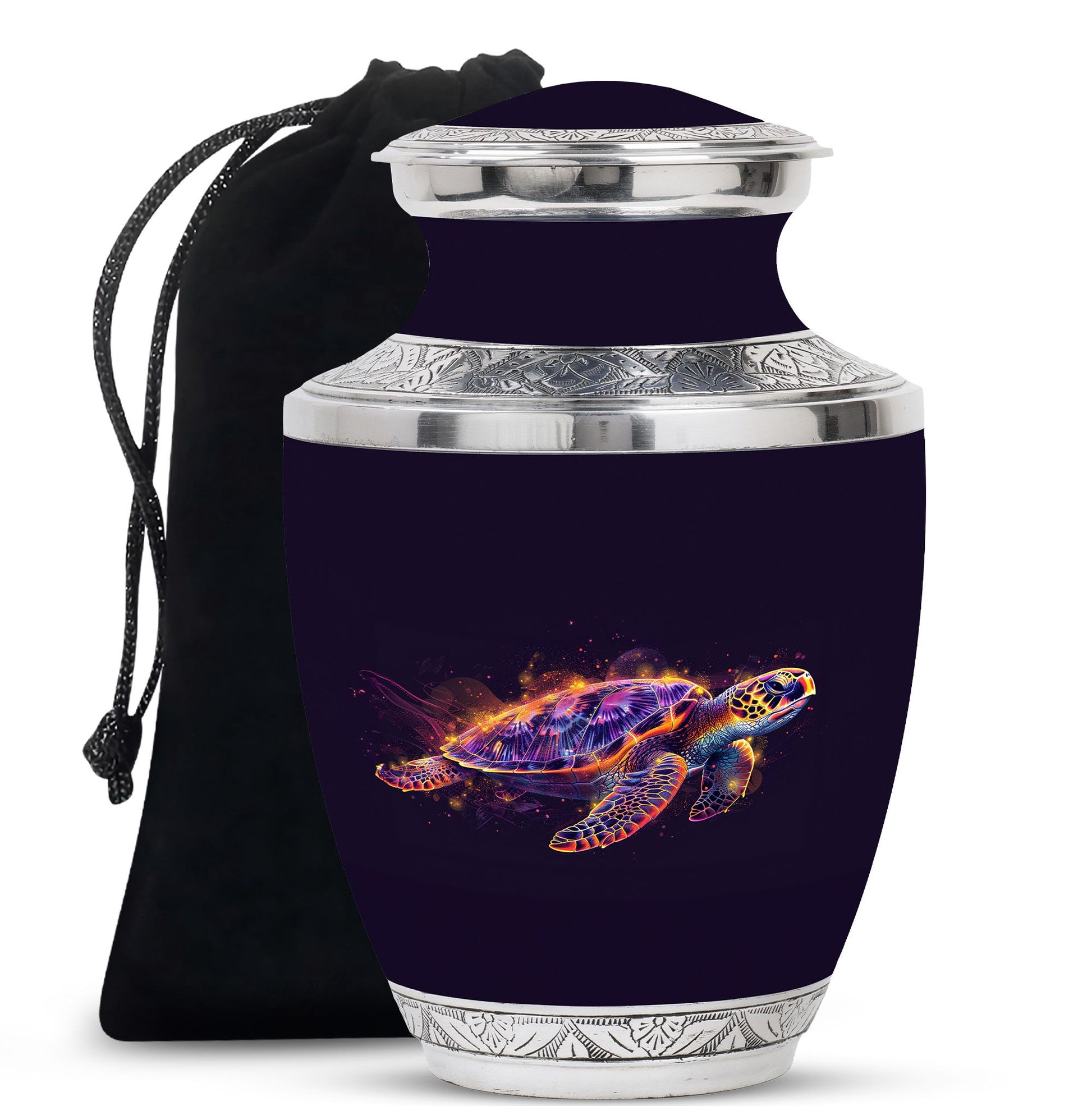 Turtle  Large Urn 10 Inch