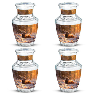 Deer  Small Urn Set of 4 Combo