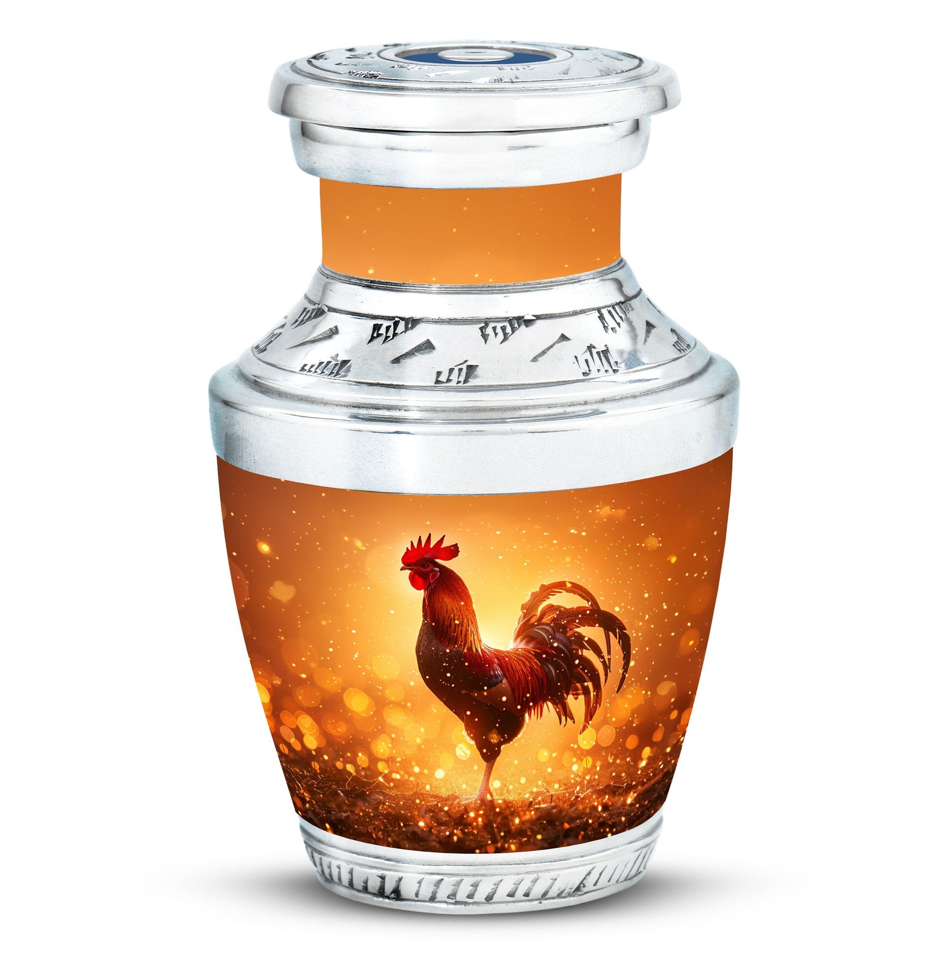 Rooster  Small Urn 3 Inch