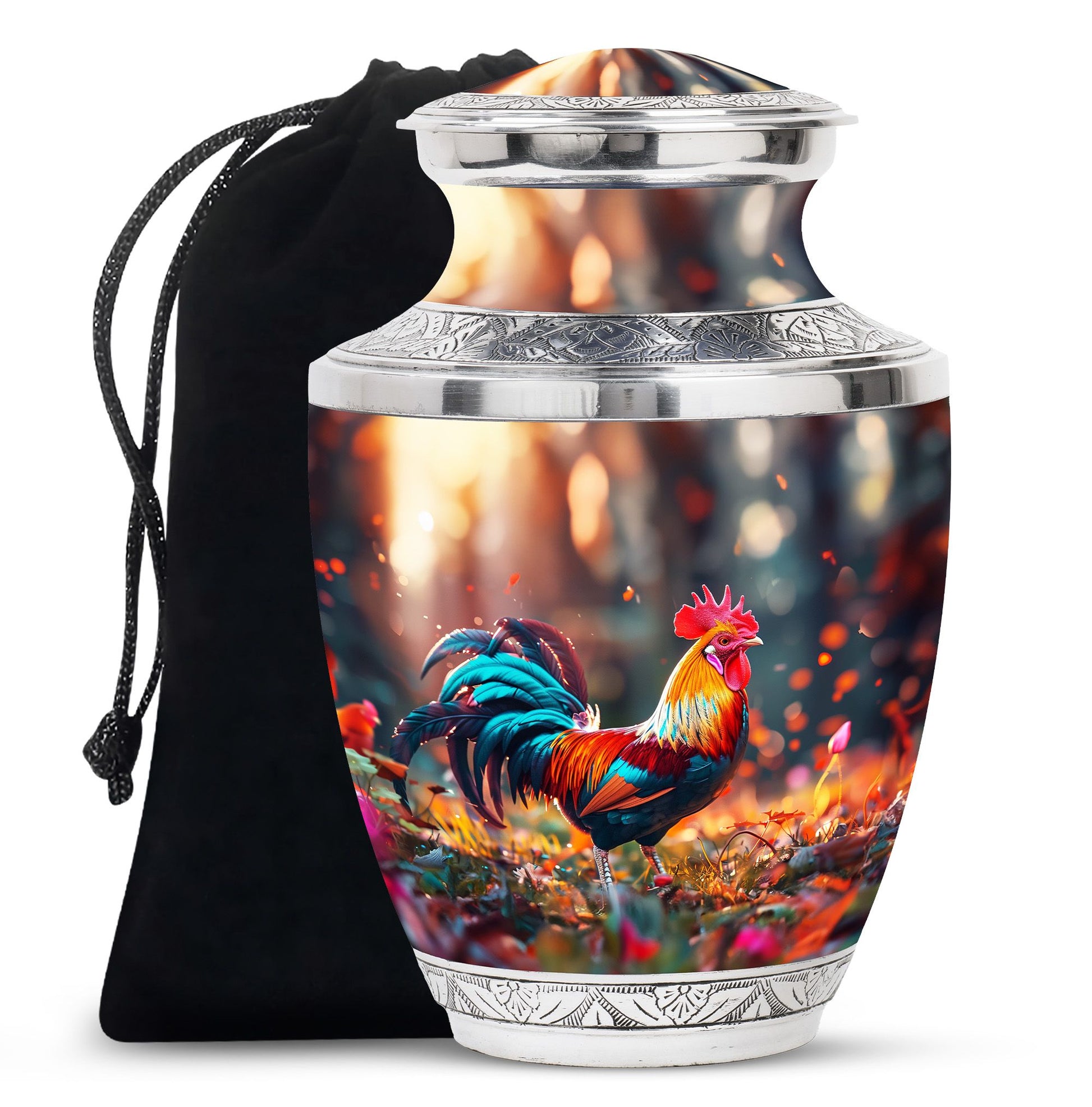 Chicken  Large Urn 10 Inch