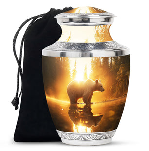 Bear  Large Urn 10 Inch