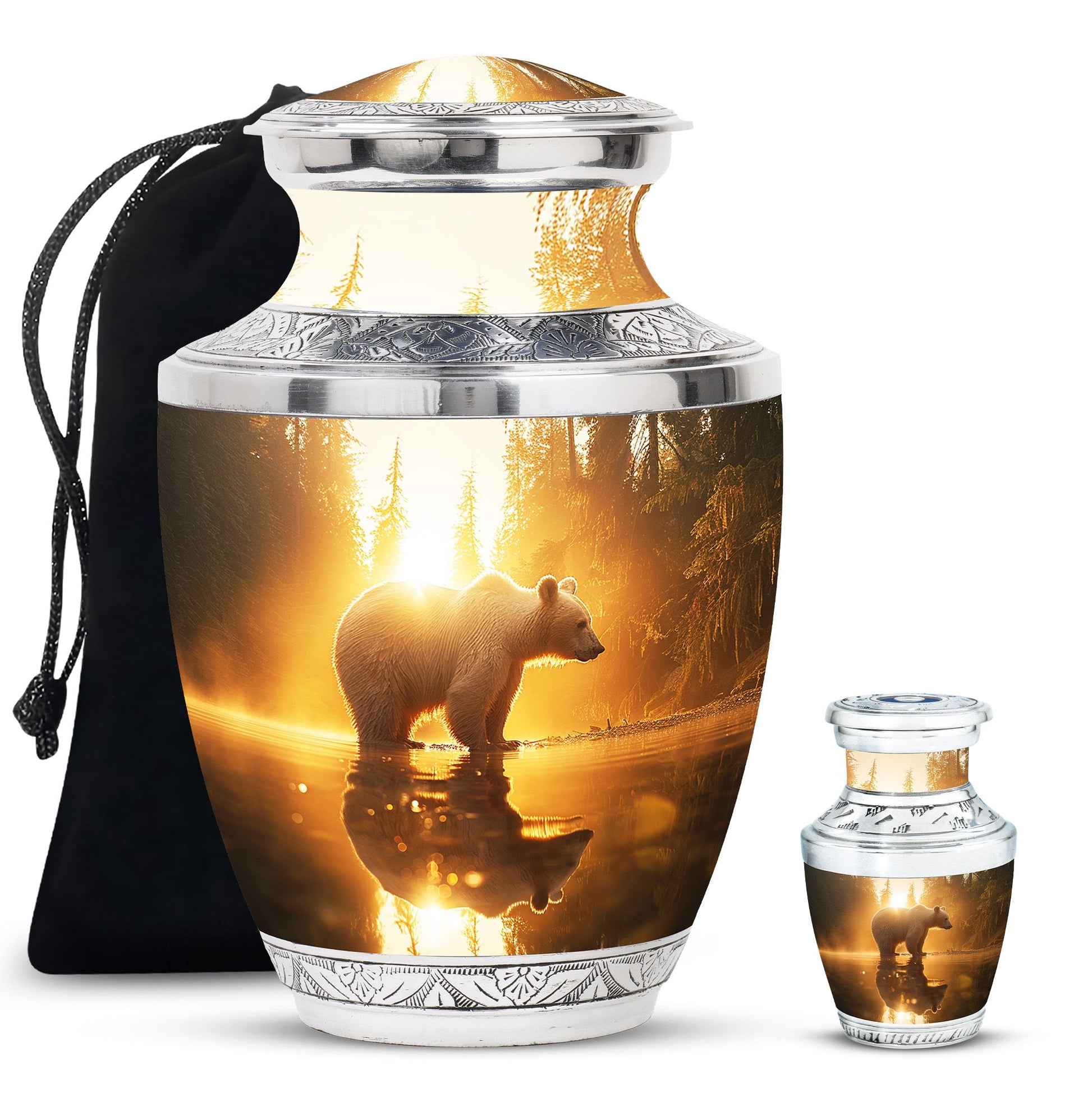 Bear  Large urn & 1 Small Urn