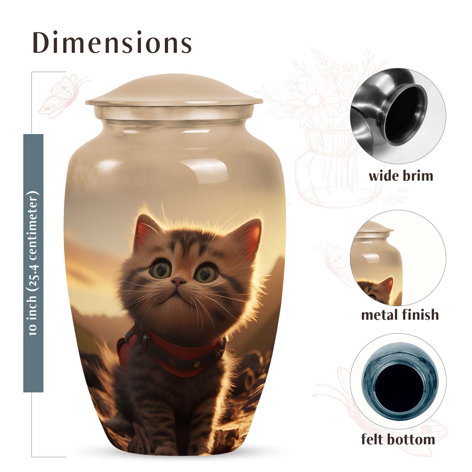 Cat Urn Medium