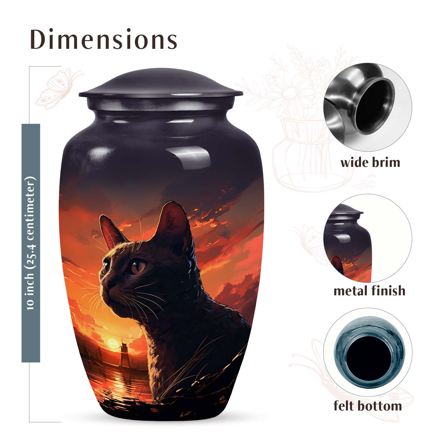 Cat Urn Medium