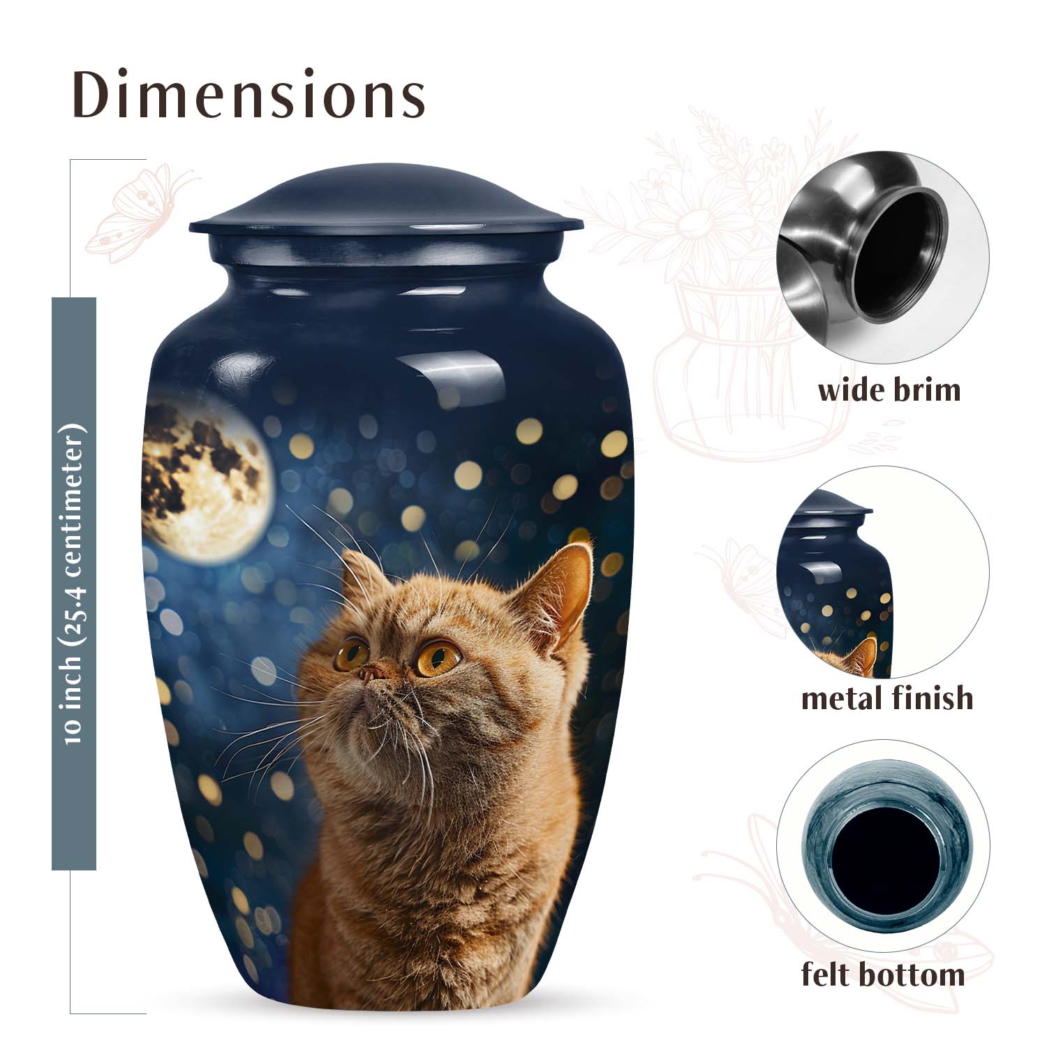 Cat Urn Medium