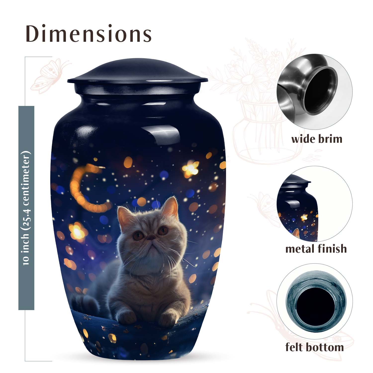 Cat Urn Medium