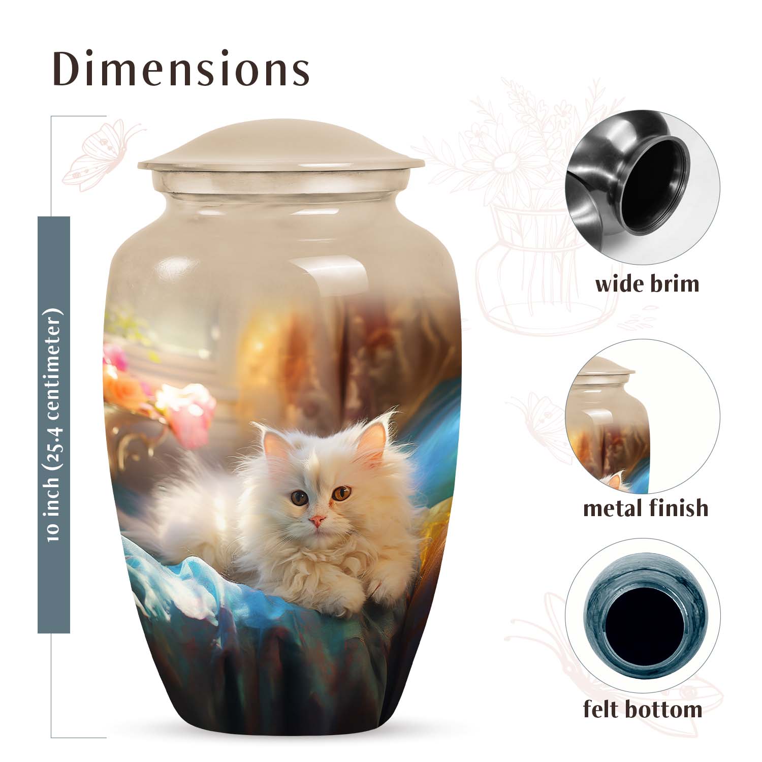 Cat Urn Medium