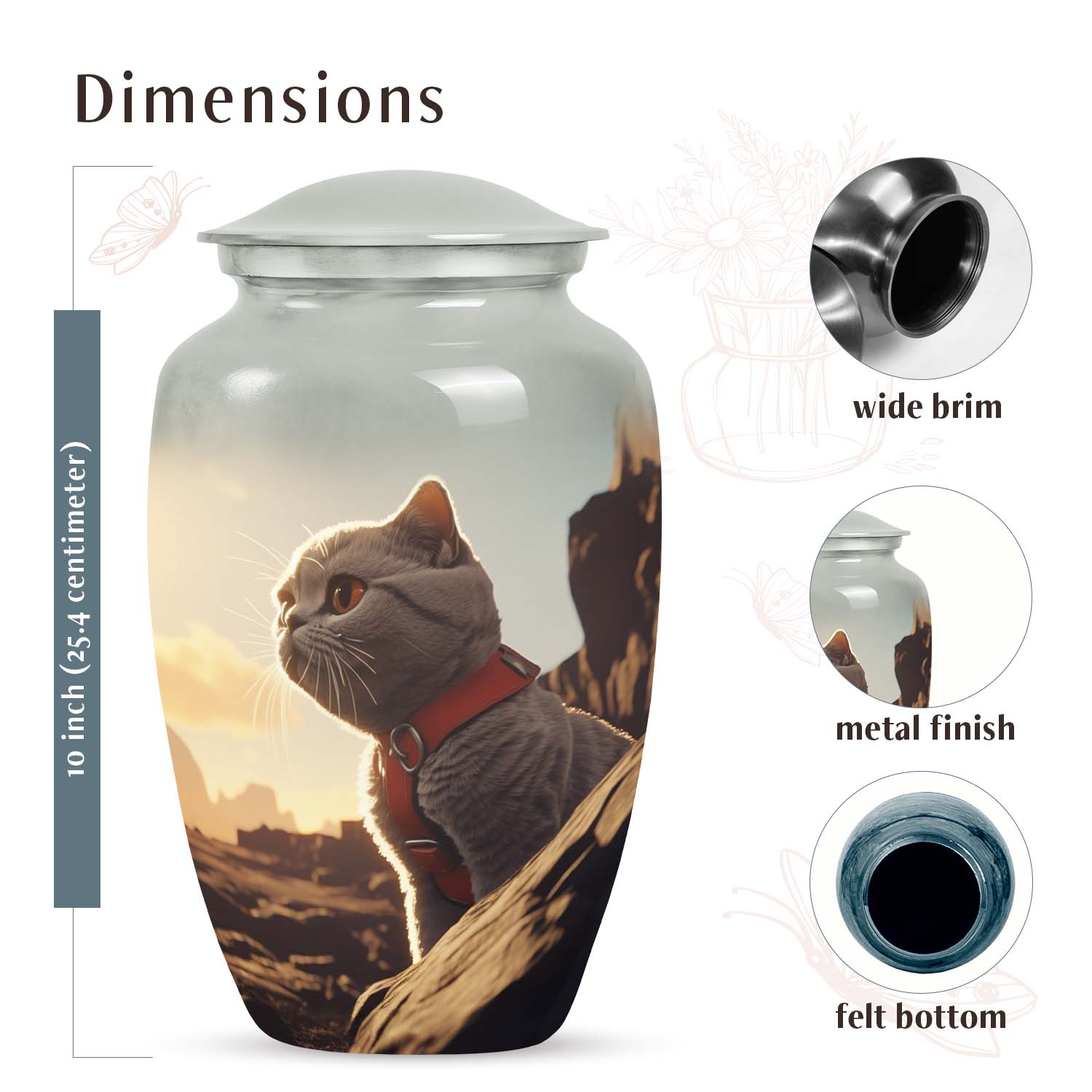 Cat Urn Medium