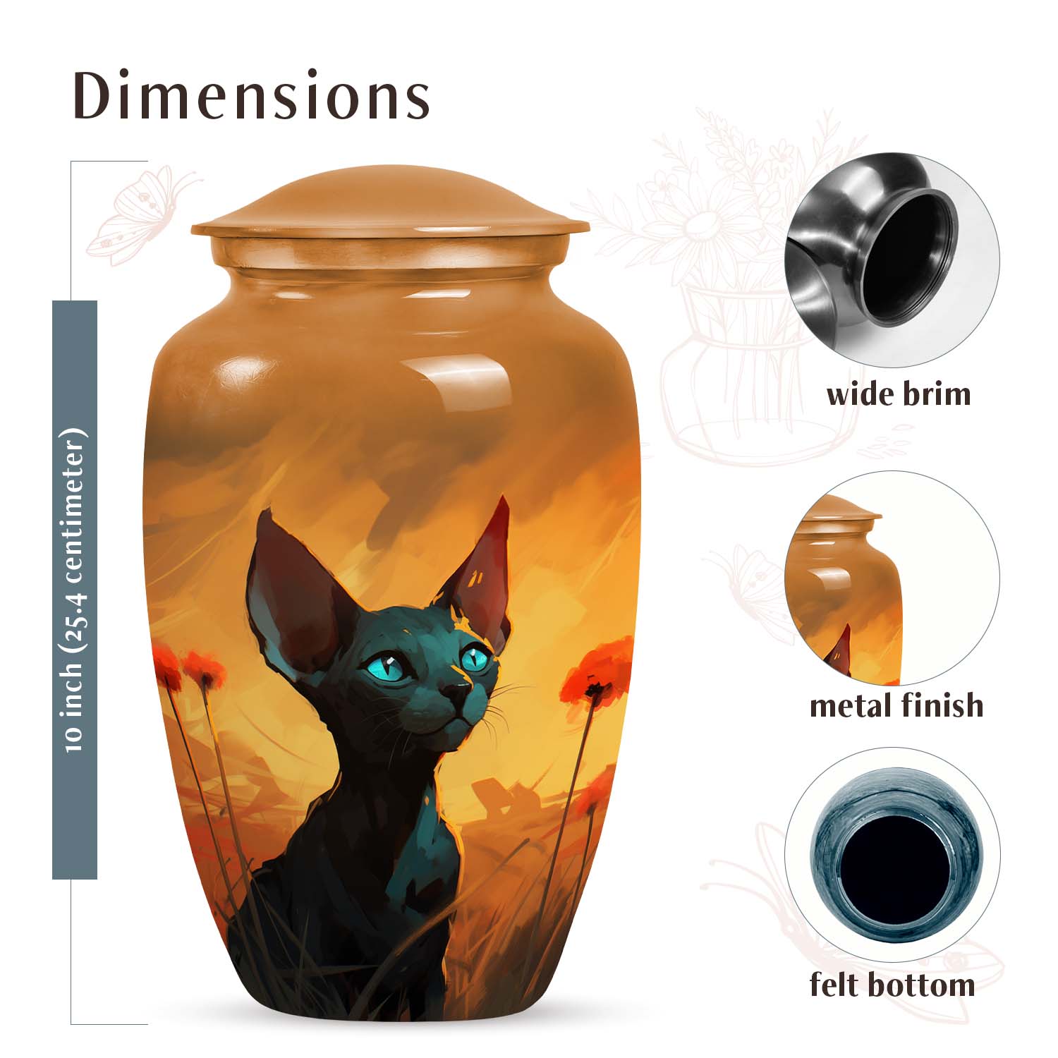 Cat Urn Medium