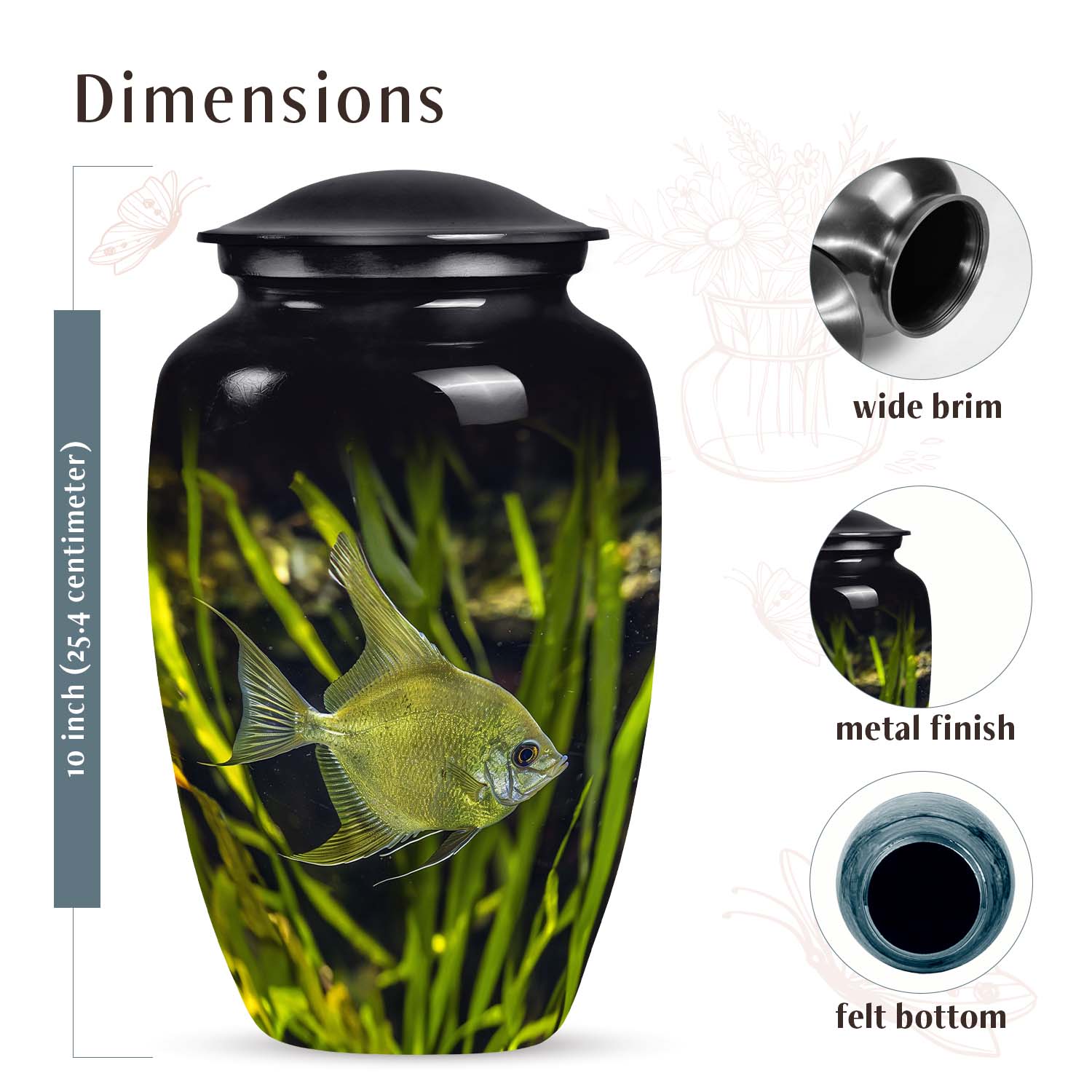 Fish Urn Medium