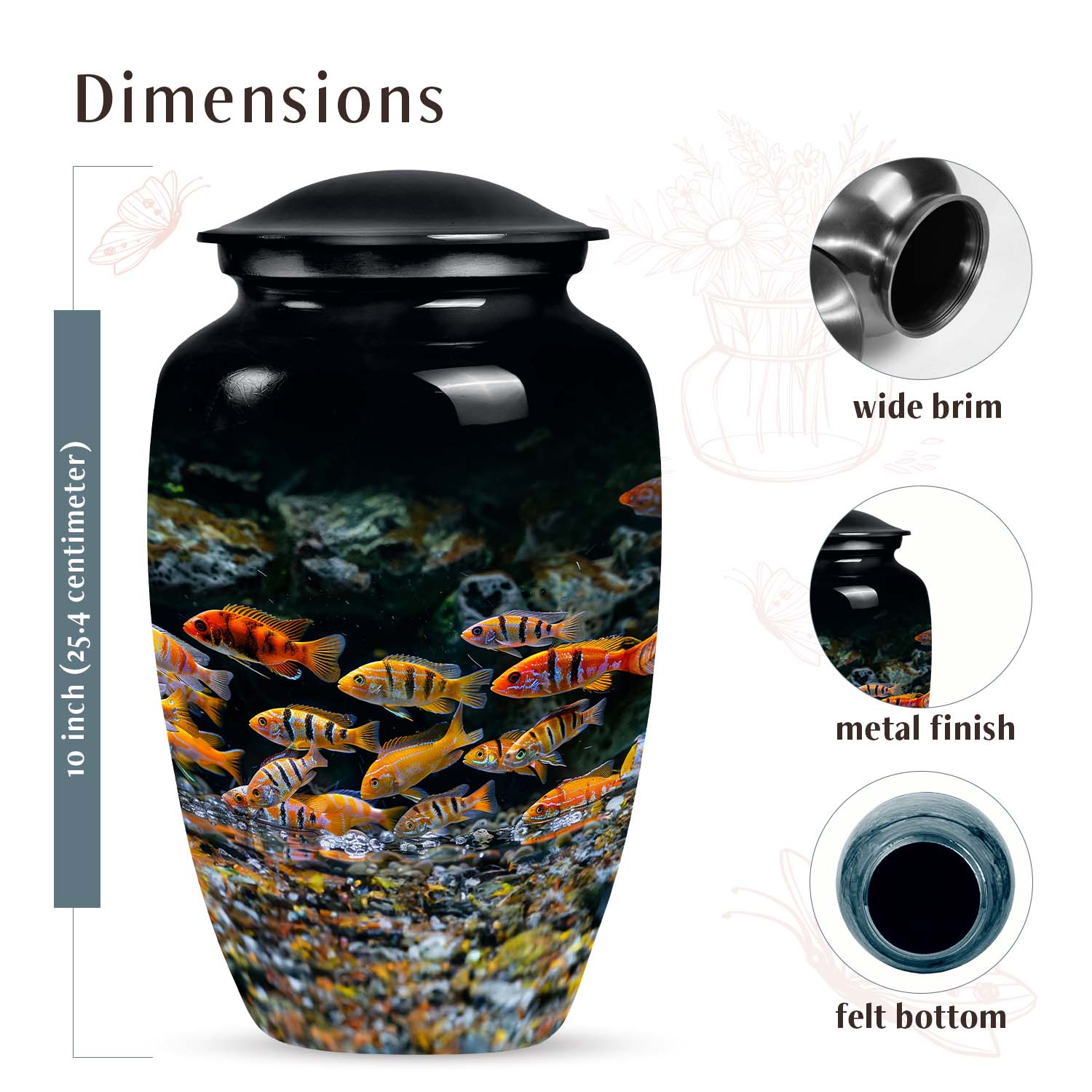 Fish Urn Medium