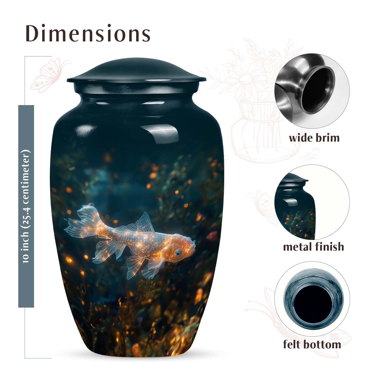 Fish Urn Medium