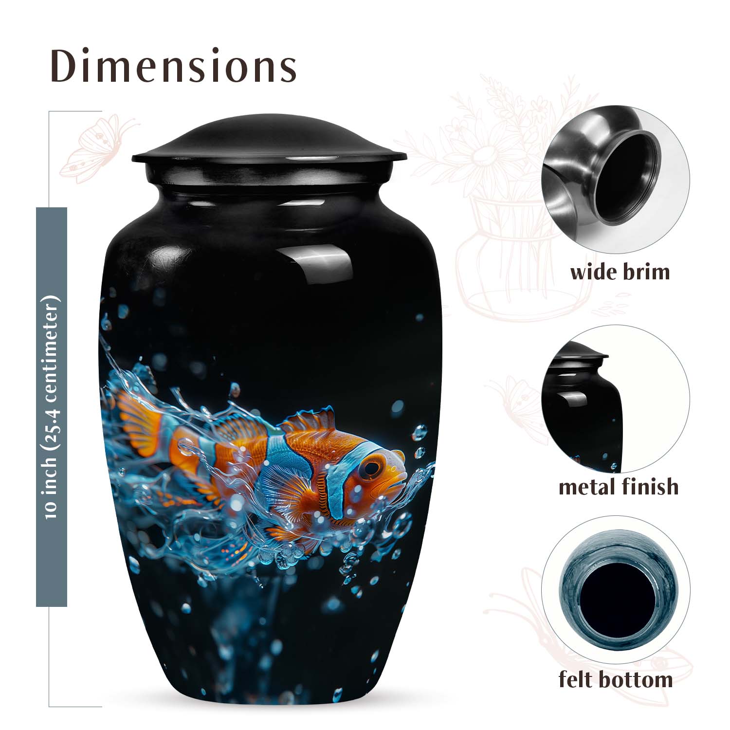 Fish Urn Medium