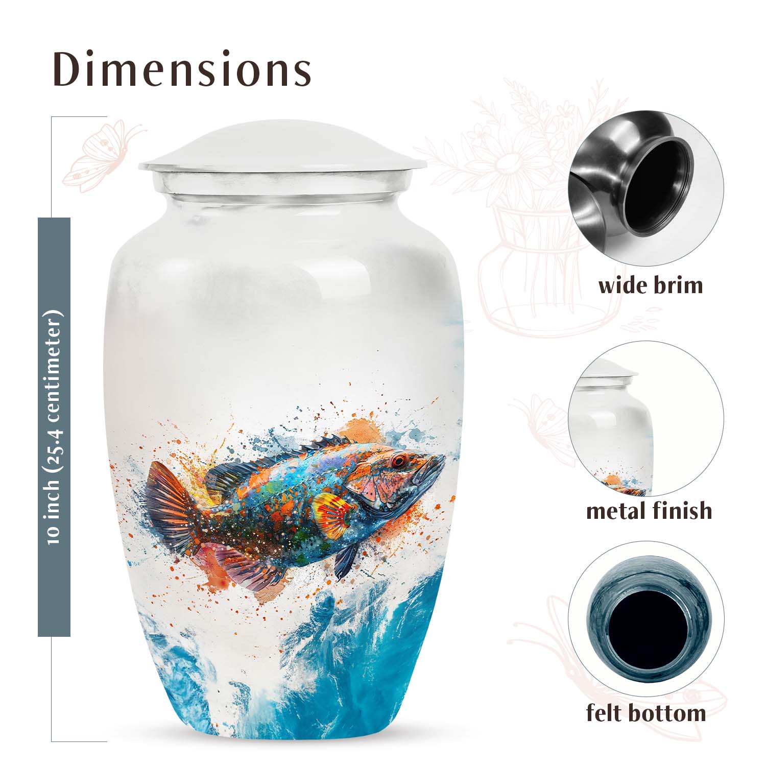 Fish Urn Medium