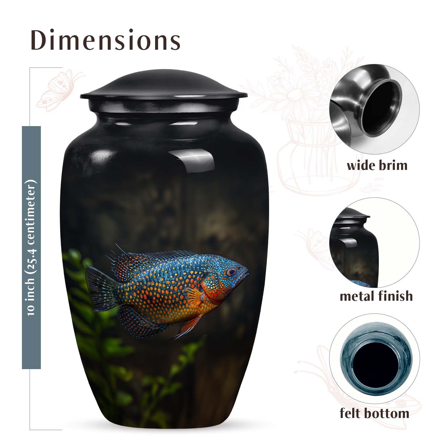 Fish Urn Medium