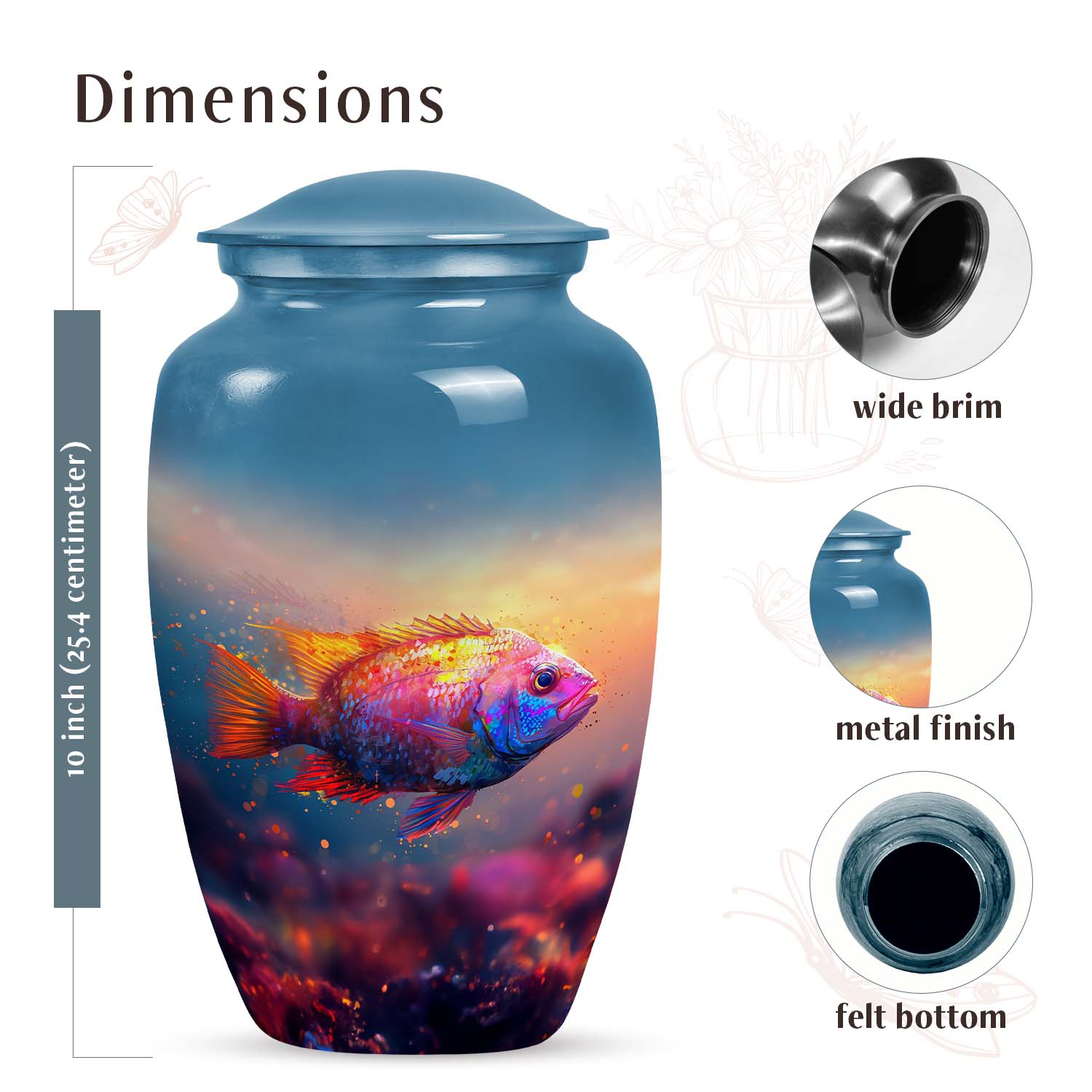 Fish Urn Medium