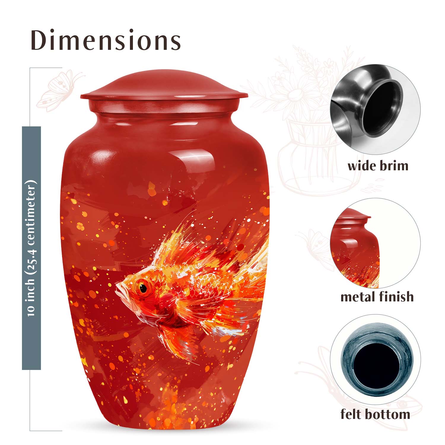 Fish Urn Medium