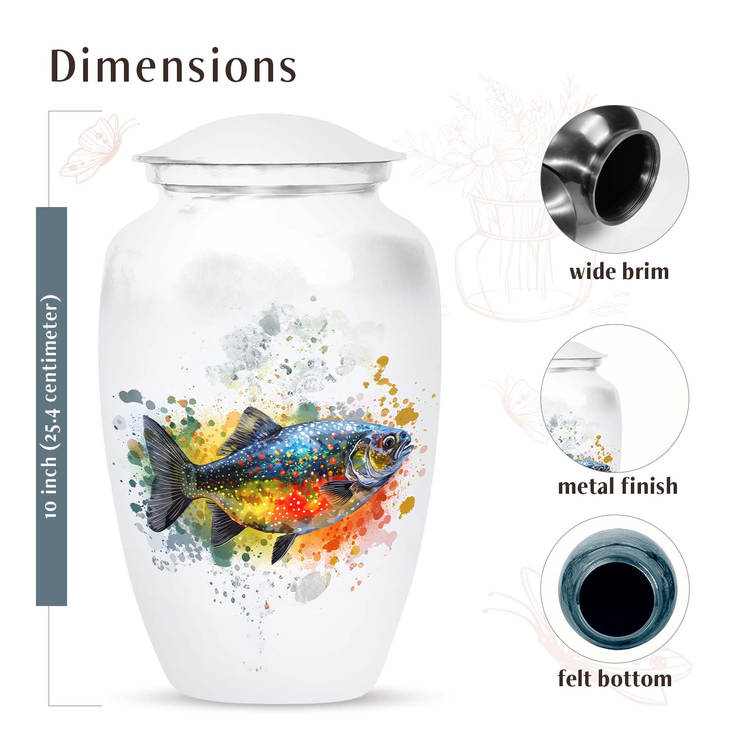 Fish Urn Medium