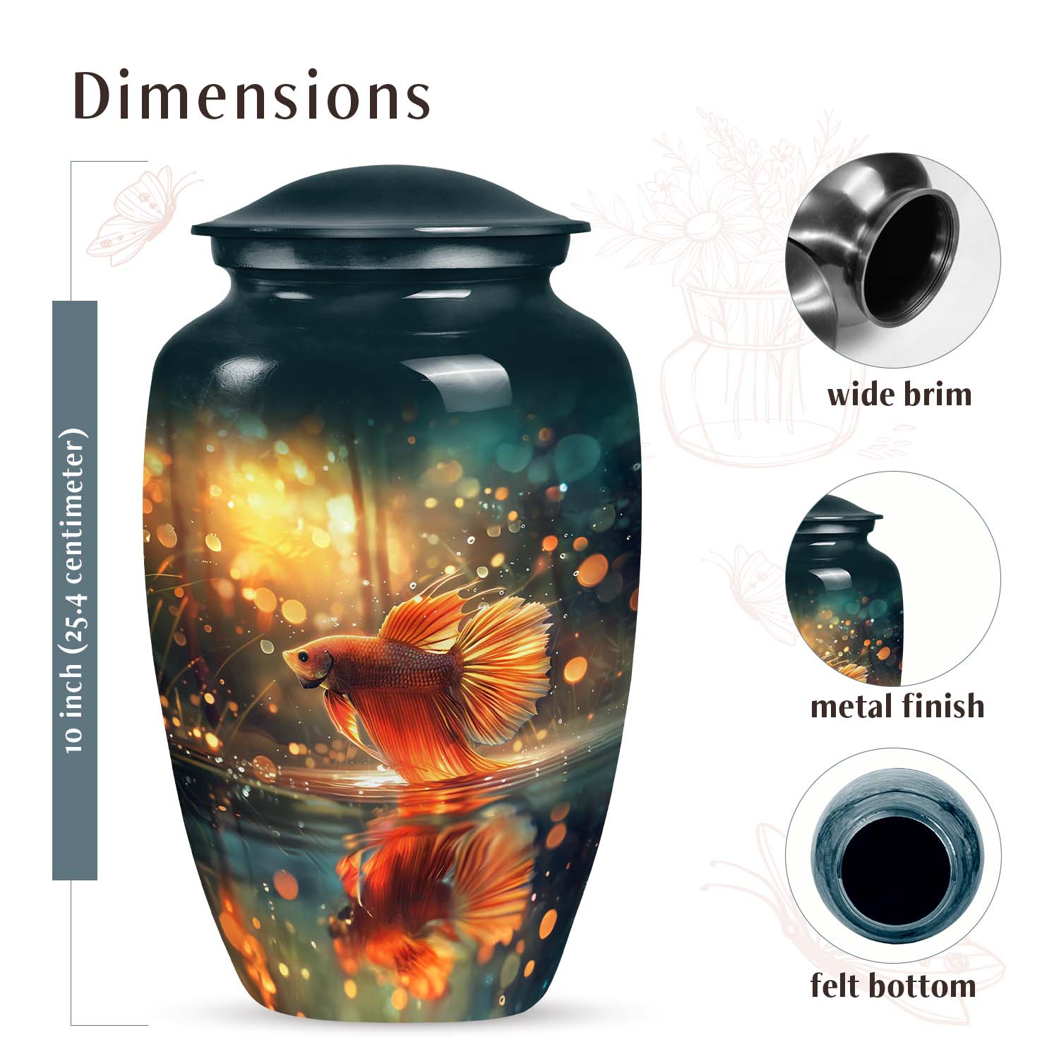 Fish Urn Medium