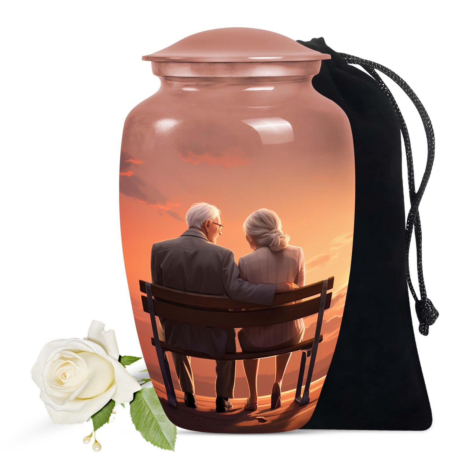 Couple Urn Keepsake Size 3 Inch