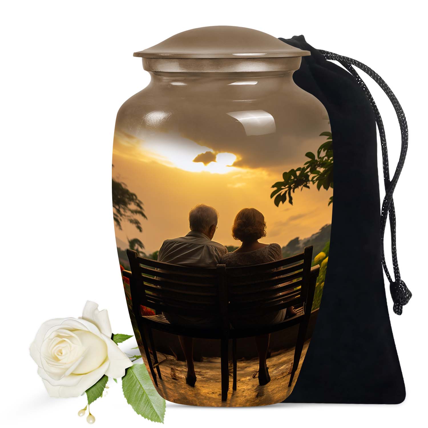 Couple Urn Keepsake Size 3 Inch