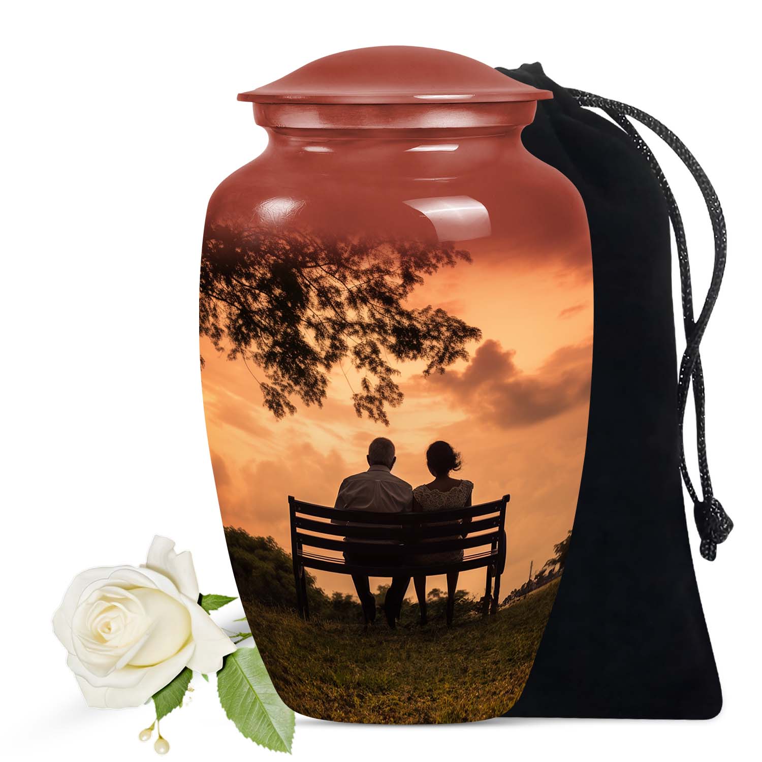 Couple Urn Keepsake Size 3 Inch