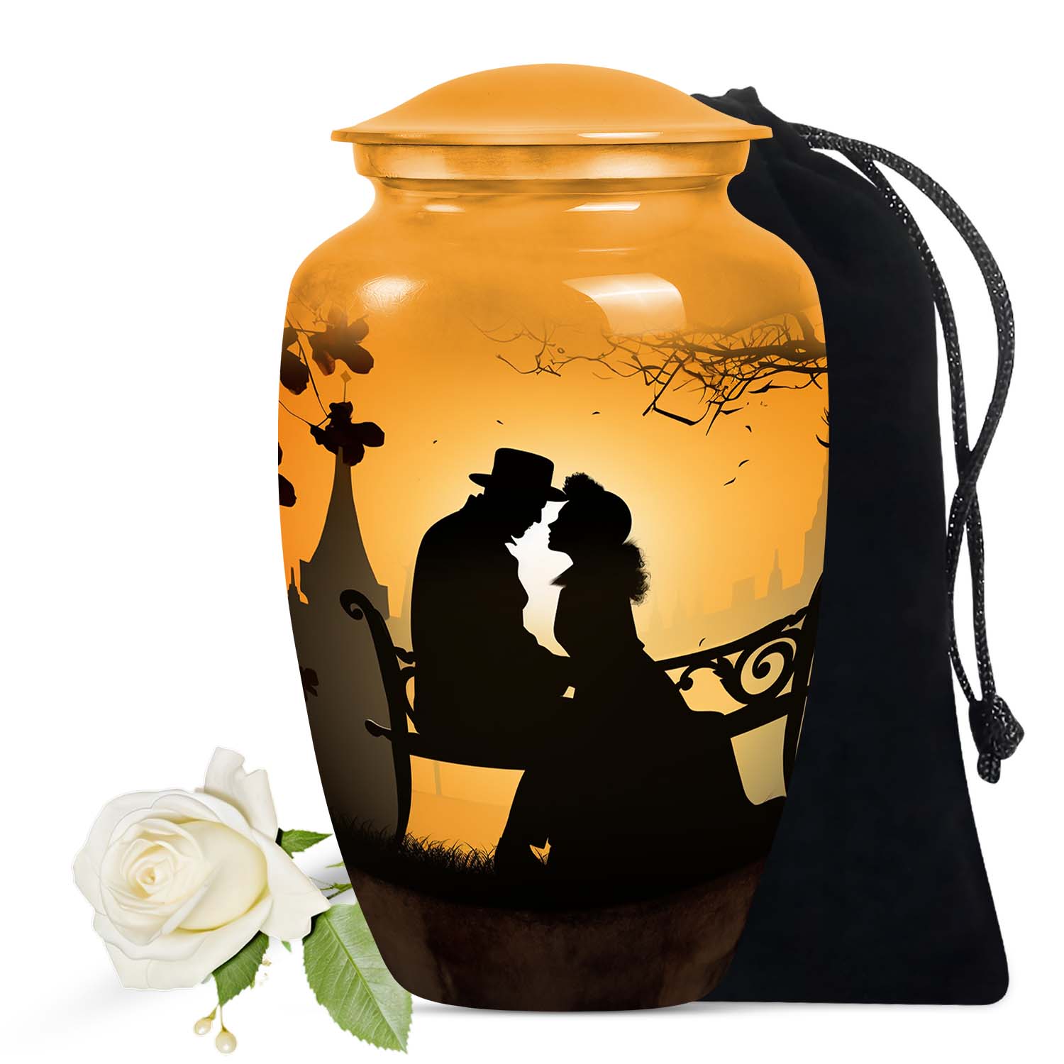 Couple Urn Keepsake Size 3 Inch