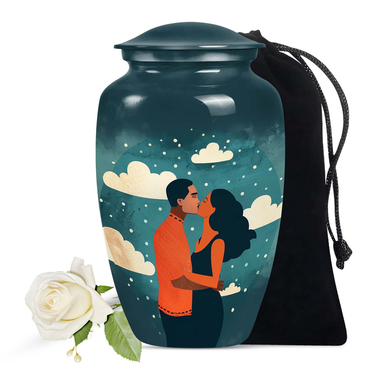 Couple Urn Keepsake Size 3 Inch