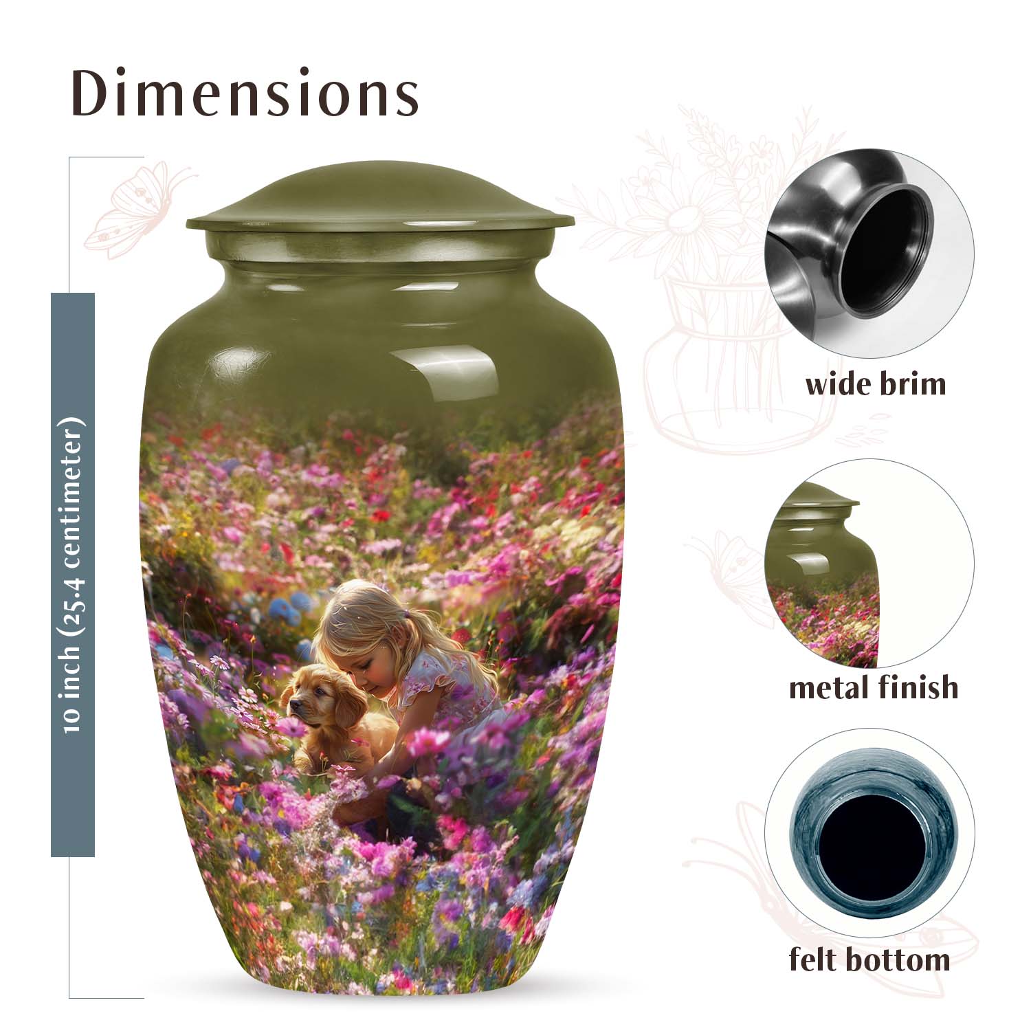 Pet Urn Medium 6 Inch
