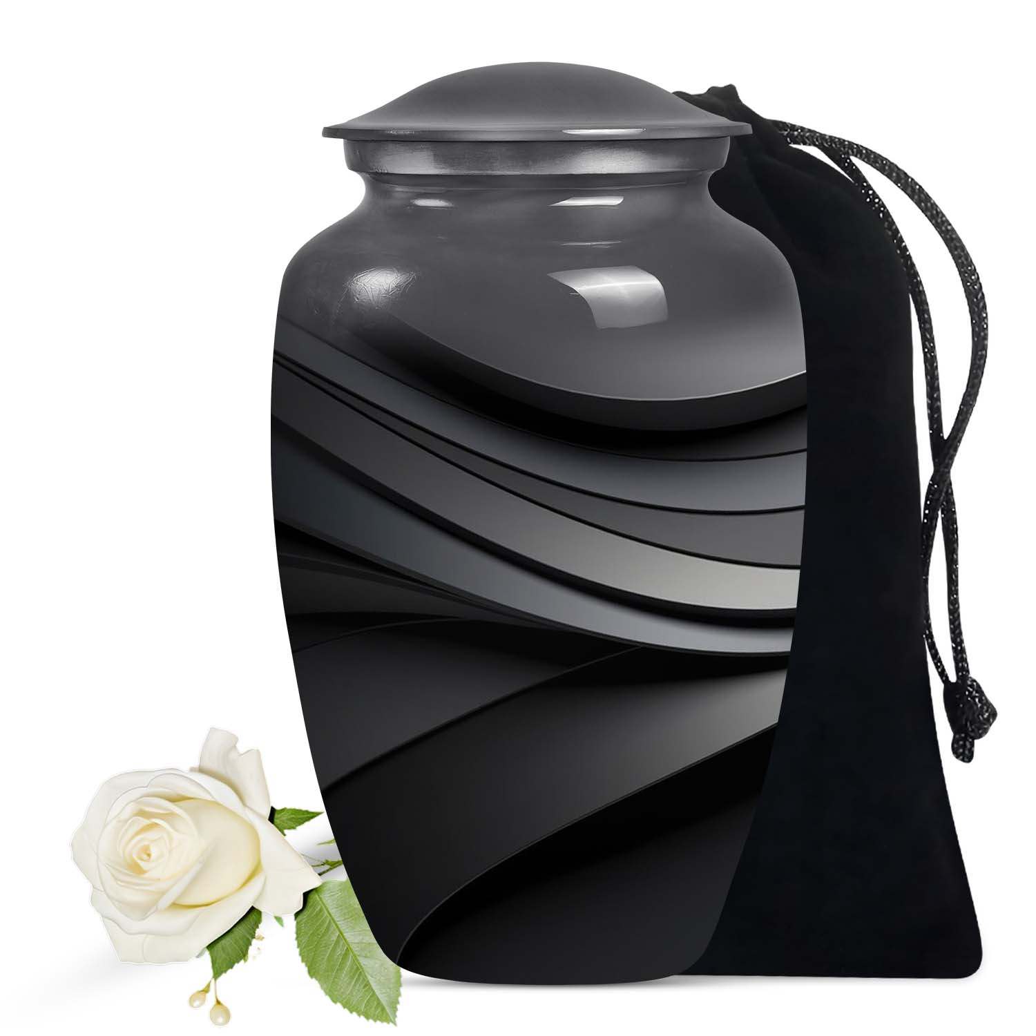 Black Urn Keepsake 3 inch