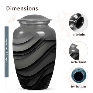 Black Urn Medium 6 Inch