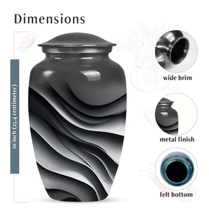 Black Urn Medium 6 Inch