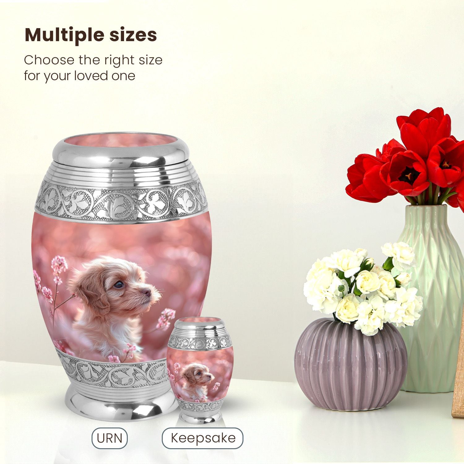 Dog Large Urn 10 Inch