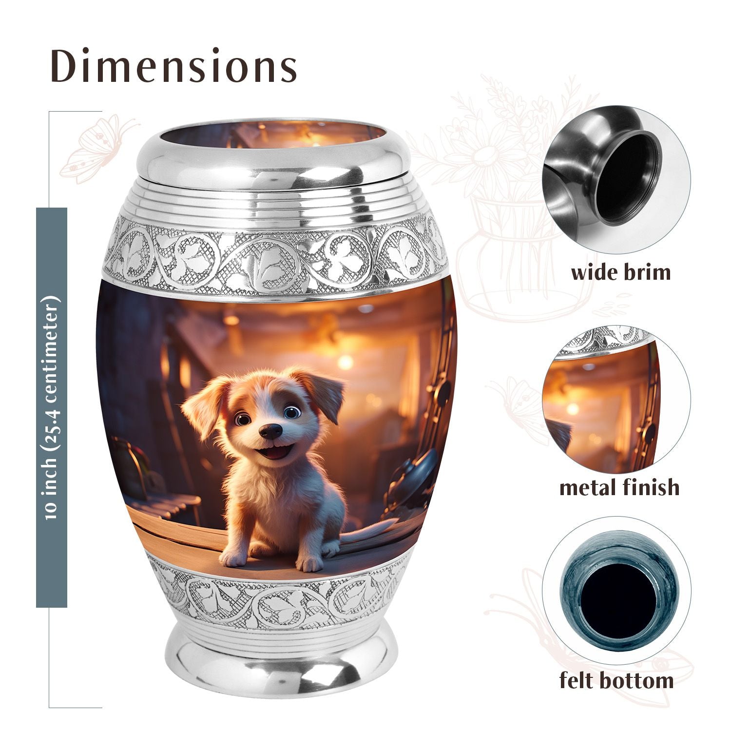 Dog Urn Medium 6 Inch