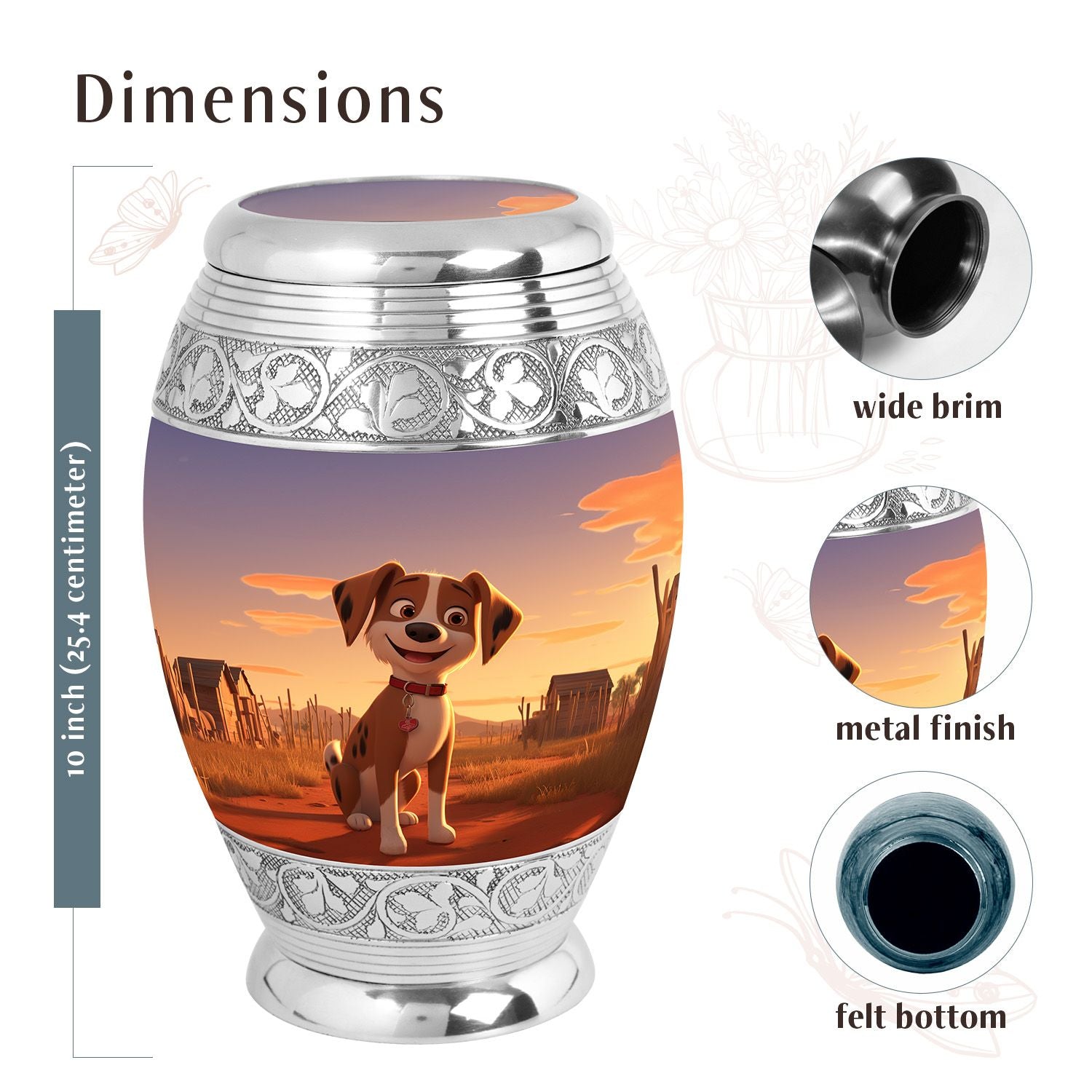 Dog Urn Medium 6 Inch