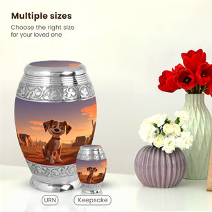 Dog Large Urn 10 Inch