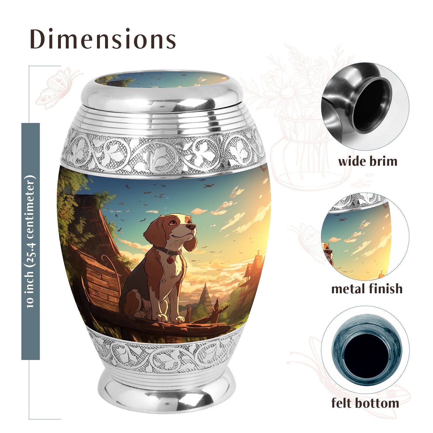 Dog Urn Medium 6 Inch