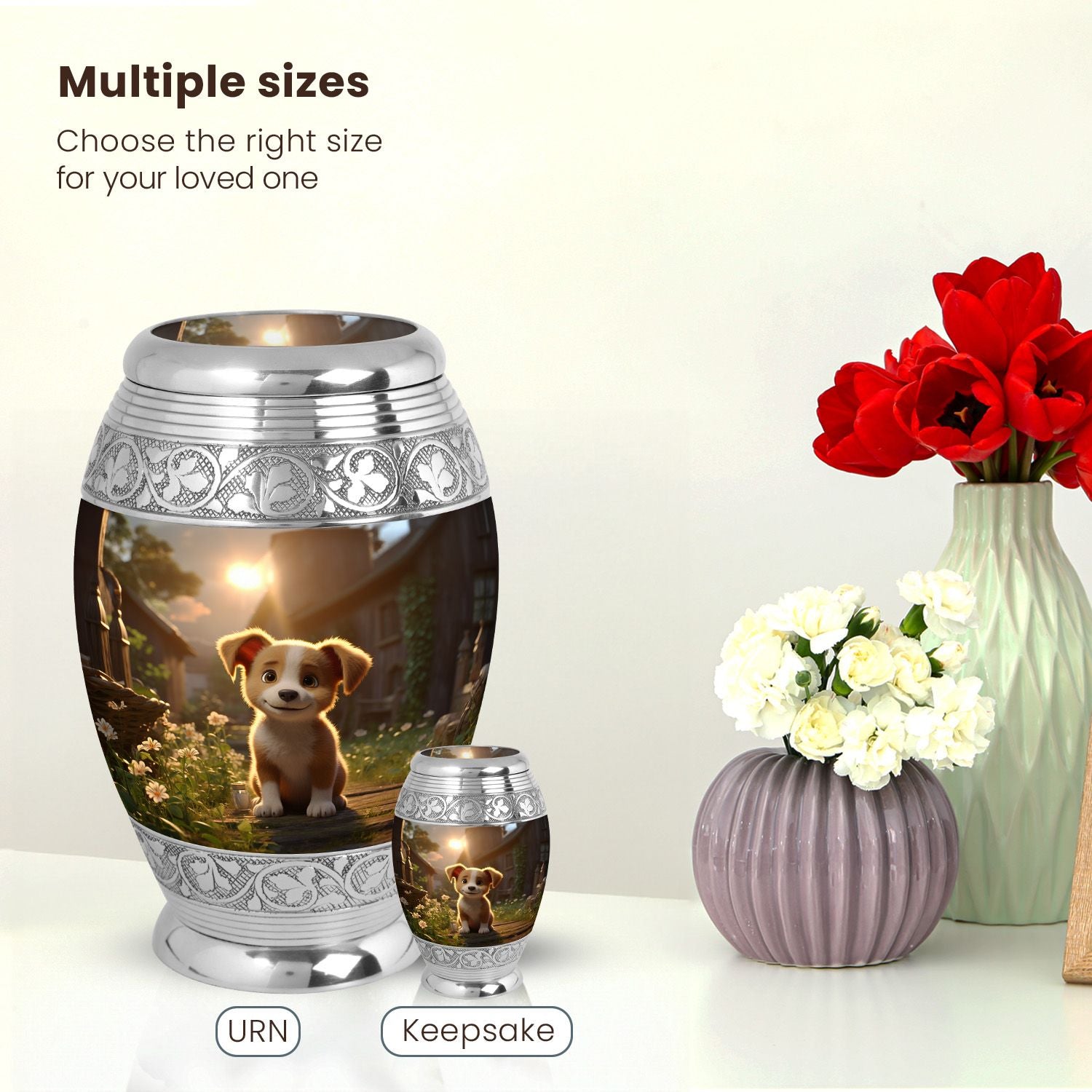 Dog Large Urn 10 Inch