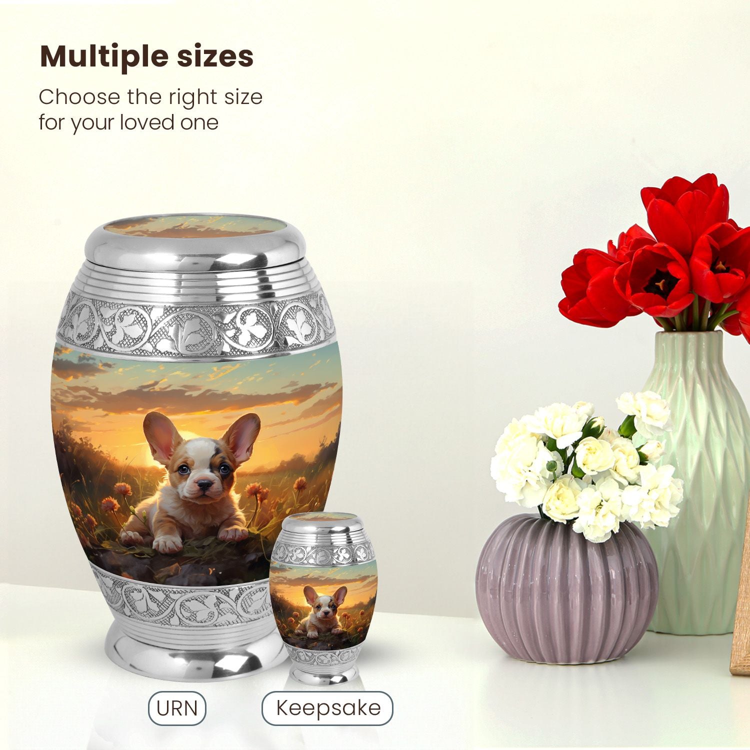 Dog Large Urn 10 Inch