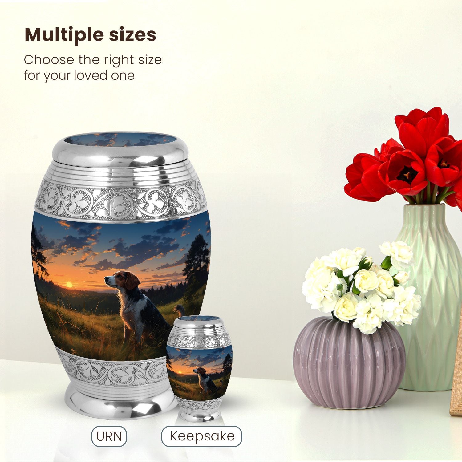 Dog Large Urn 10 Inch
