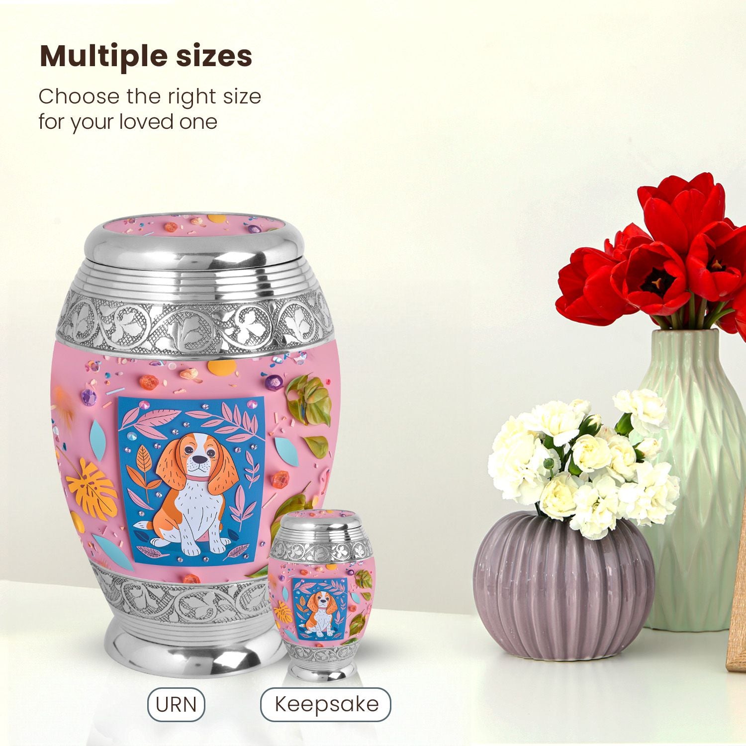 Dog Large Urn 10 Inch