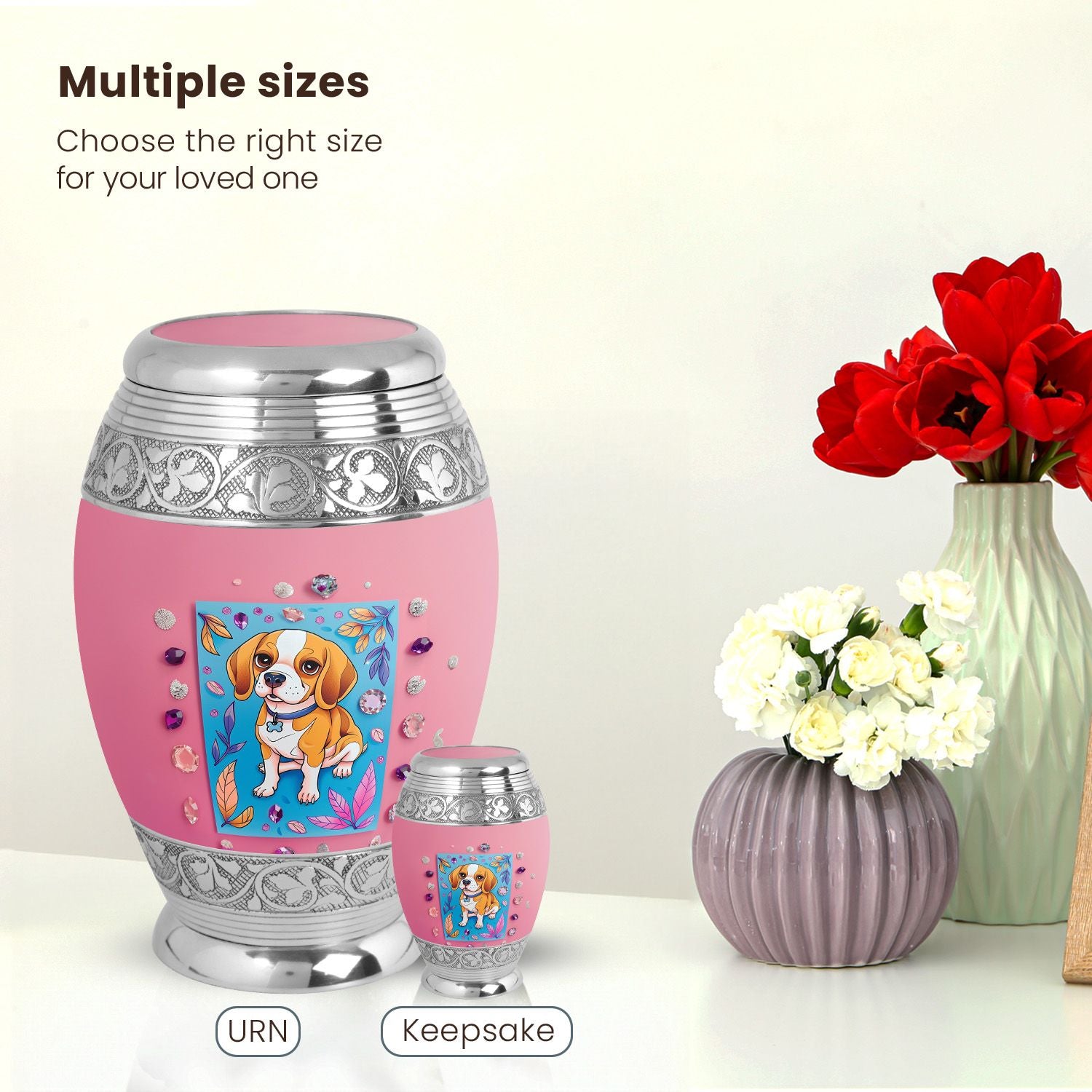 Dog Large Urn 10 Inch