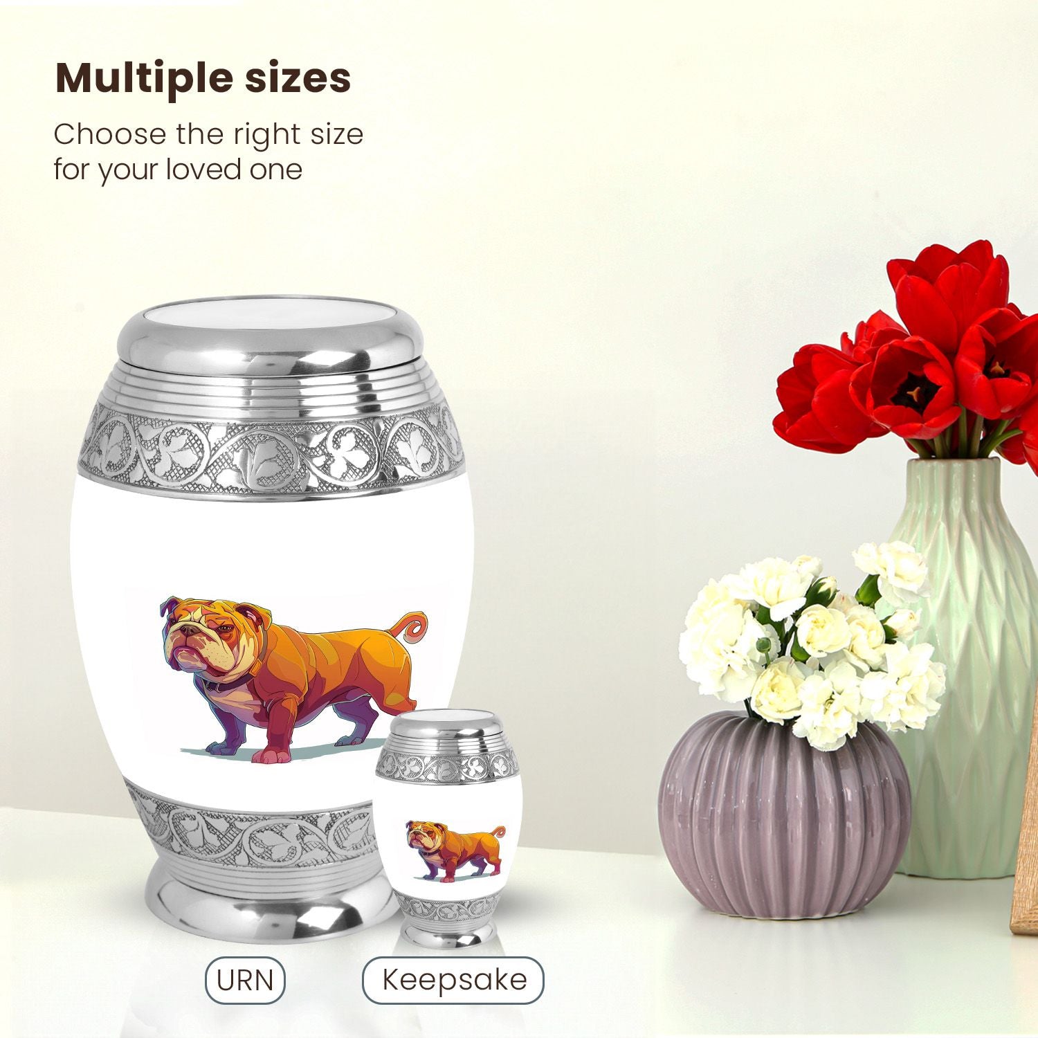 Dog Large Urn 10 Inch
