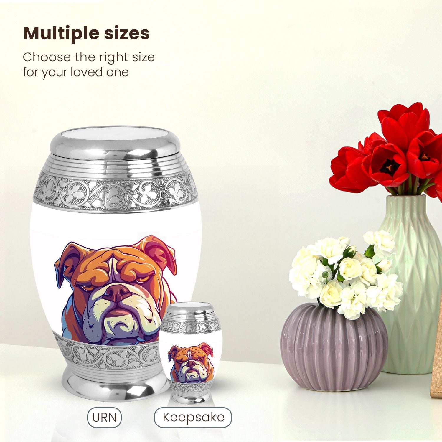Dog Large Urn 10 Inch