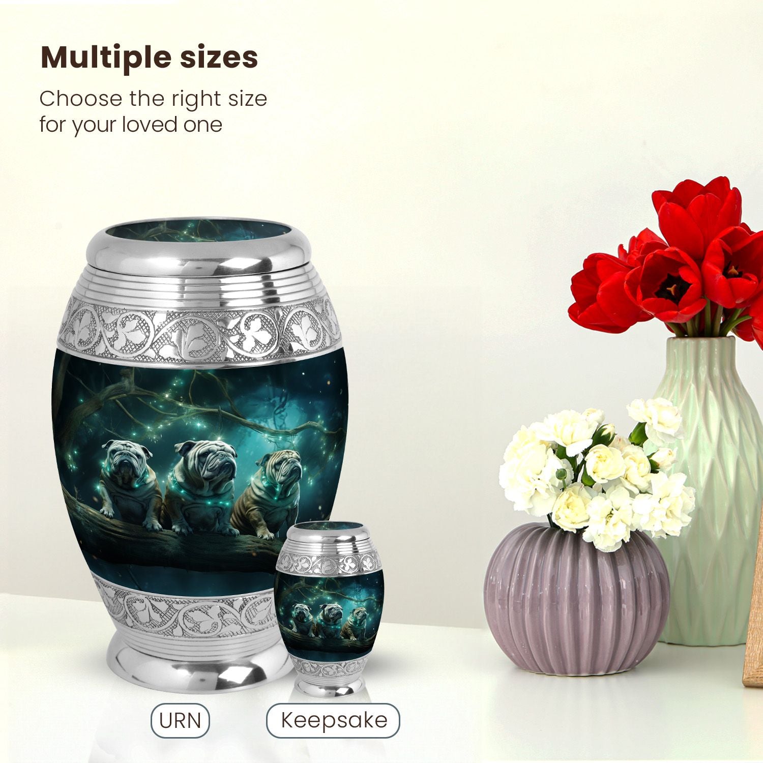 Dog Large Urn 10 Inch
